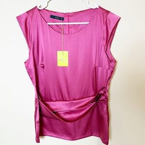 NWT Beautiful pink Etro silk blouse size 14 EU48